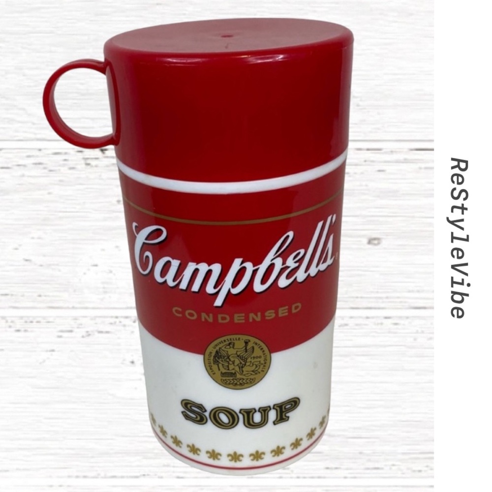 CAMPBELL’S SOUP Vintage 1998 Thermos Insulated Container Mug Cup .33L RETRO